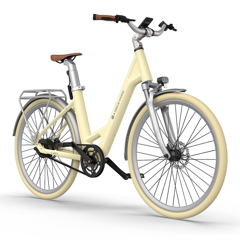 Xe đạp trợ lực điện ADO A28 Air màu Trắng Ivory White