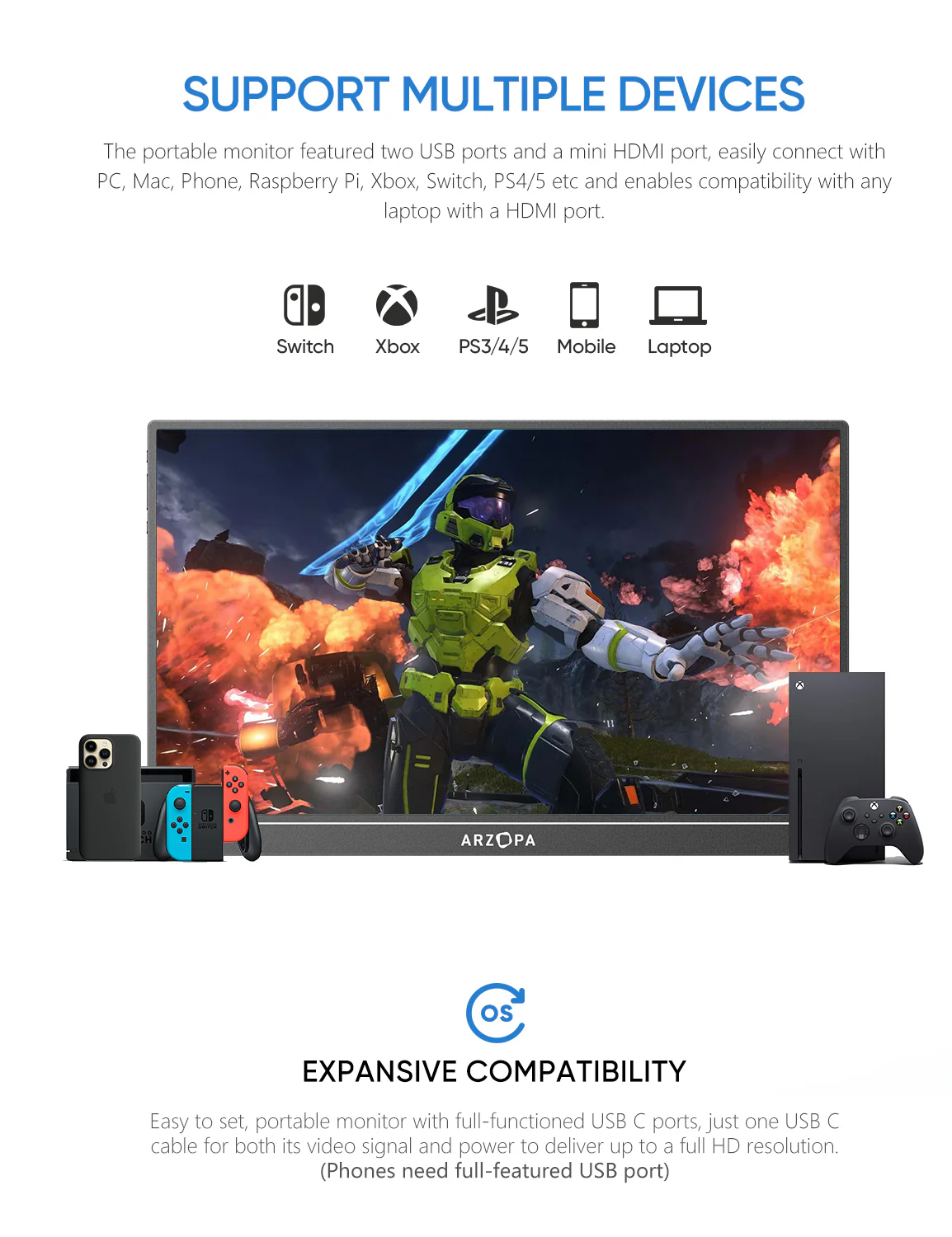 Màn hình di động Arzopa A1 15.6-inch