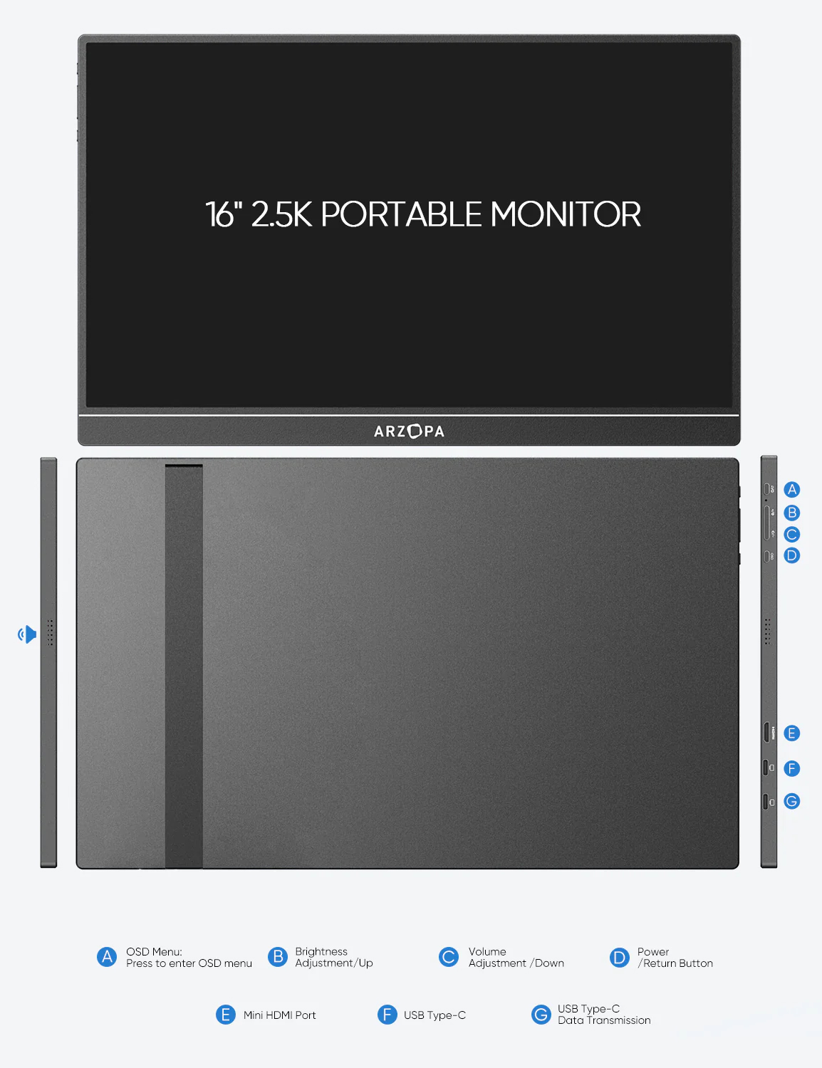Màn hình di động Arzopa Z1RC 16-inch