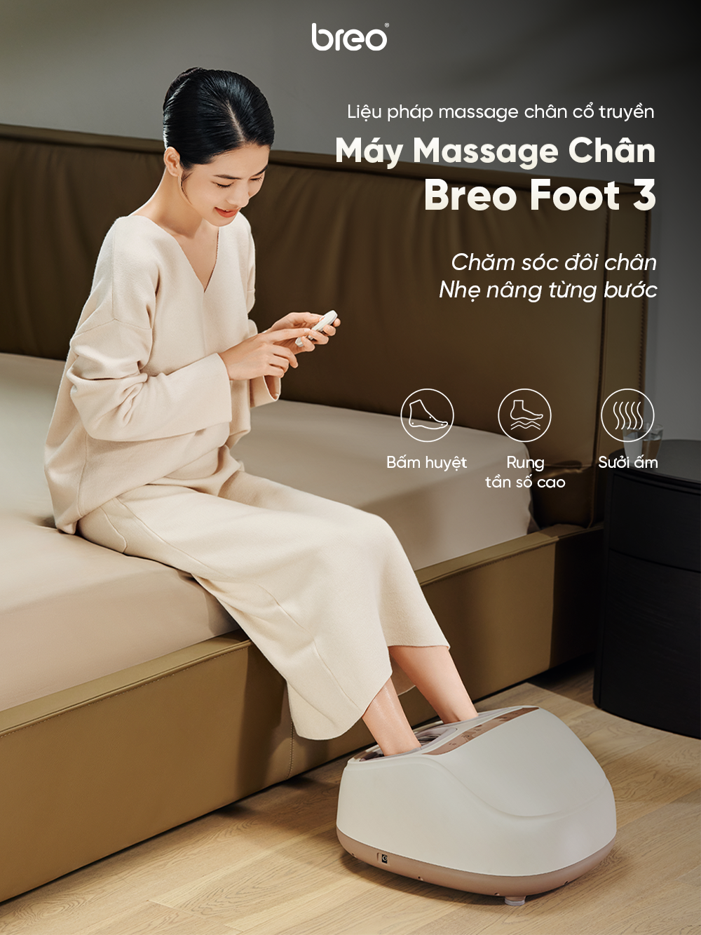 Máy massage chân Breo Foot 3