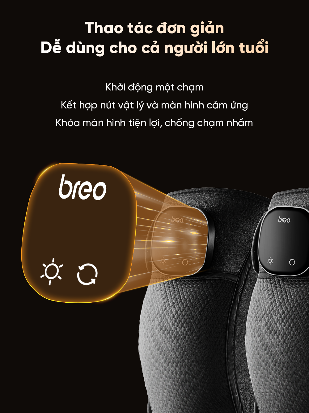 Máy massage đầu gối Breo X2