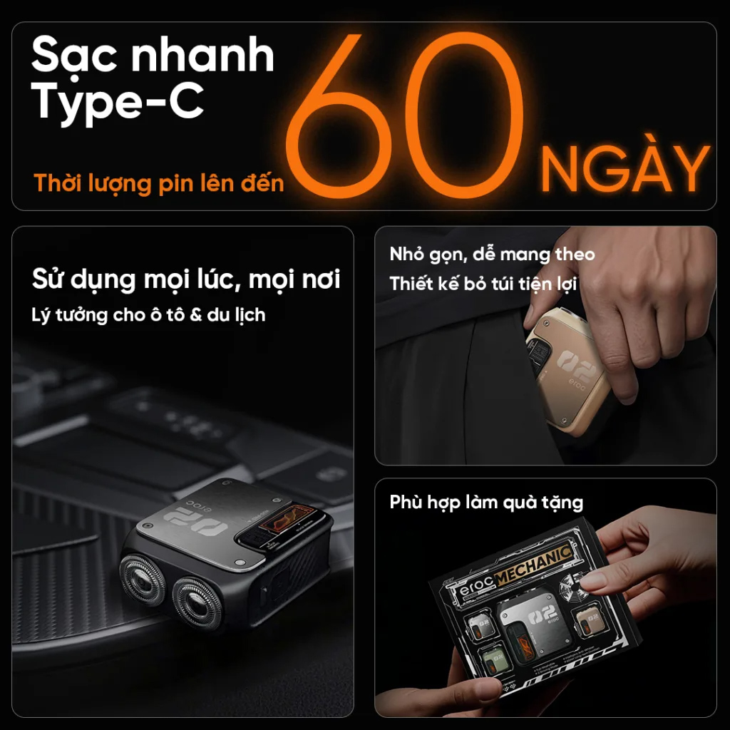 Máy cạo râu Eroc Mechanic