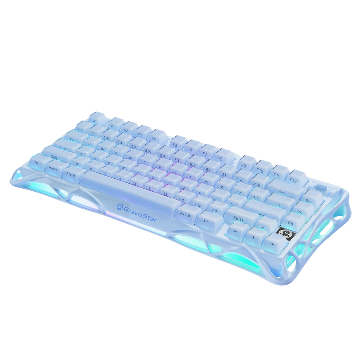 Bàn phím GravaStar Mercury K1 Ice Blue