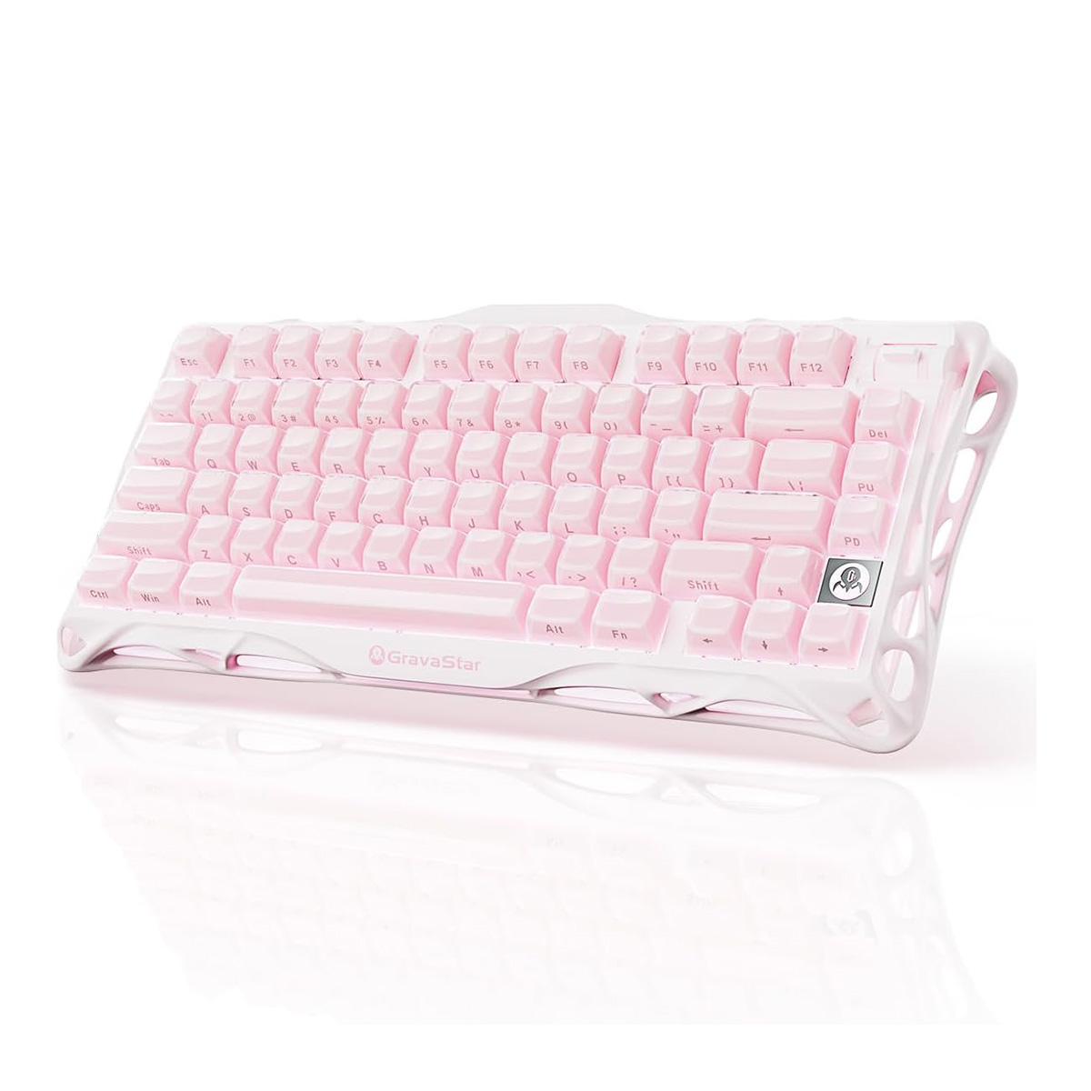 Bàn phím GravaStar Mercury K1 Sakura Pink