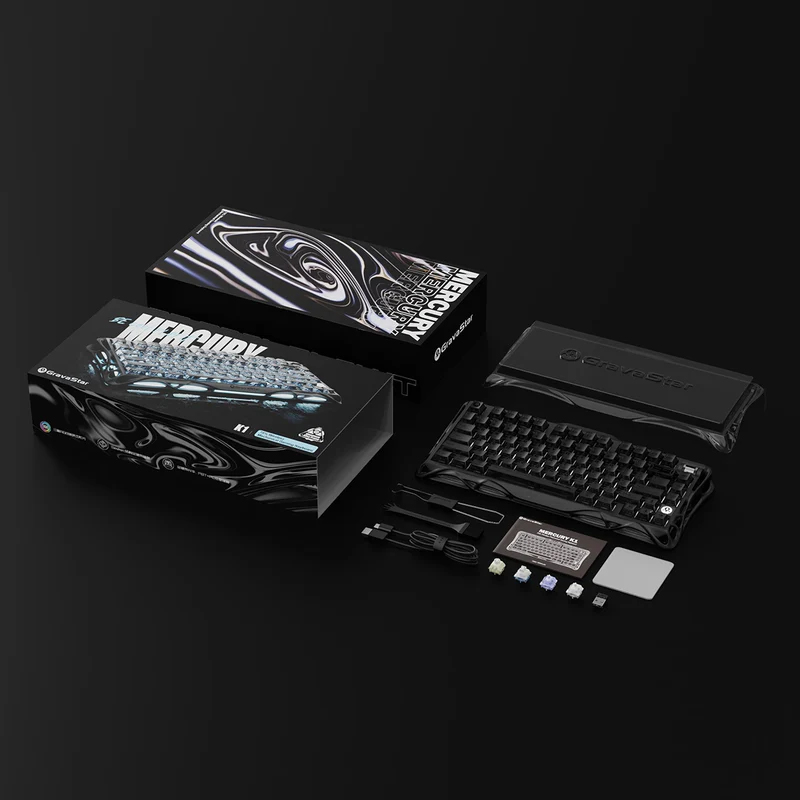 Bàn phím GravaStar Mercury K1 Stealth Black