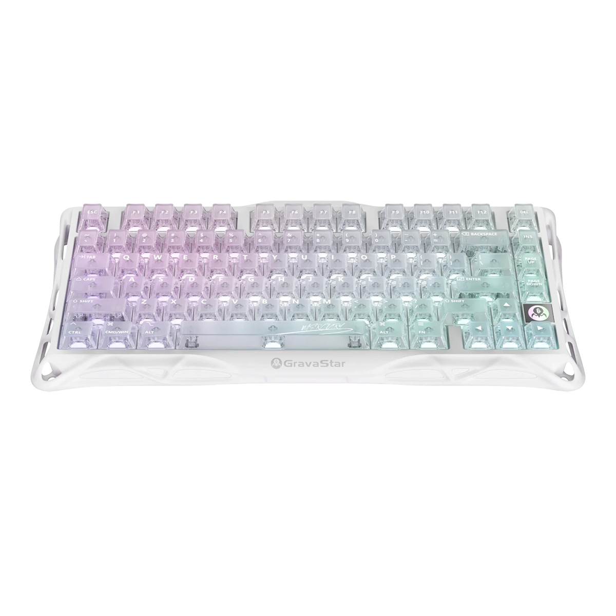 Bàn phím GravaStar Mercury K1 Lite Crystal Aurora