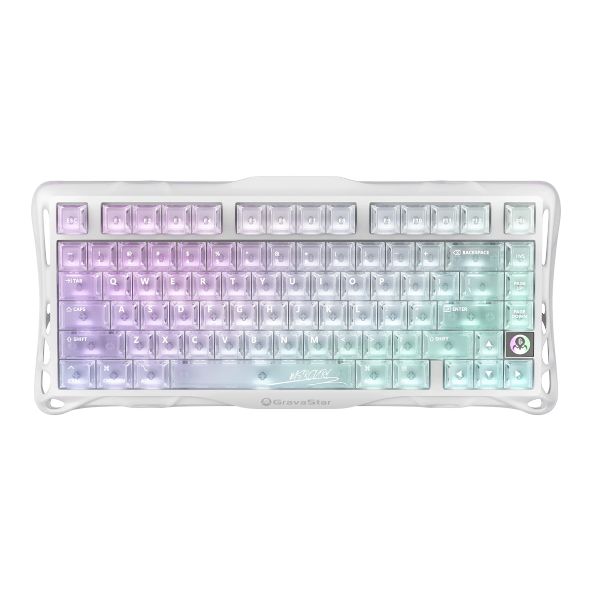 Bàn phím GravaStar Mercury K1 Lite Crystal Aurora