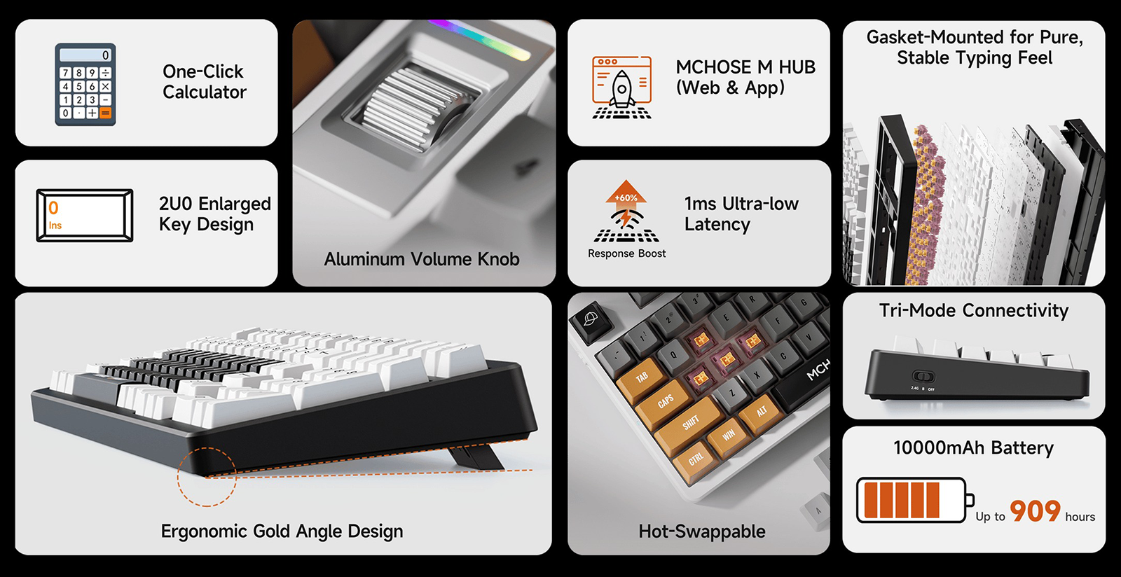 Bàn phím Mchose UT98 Unbox Therapy