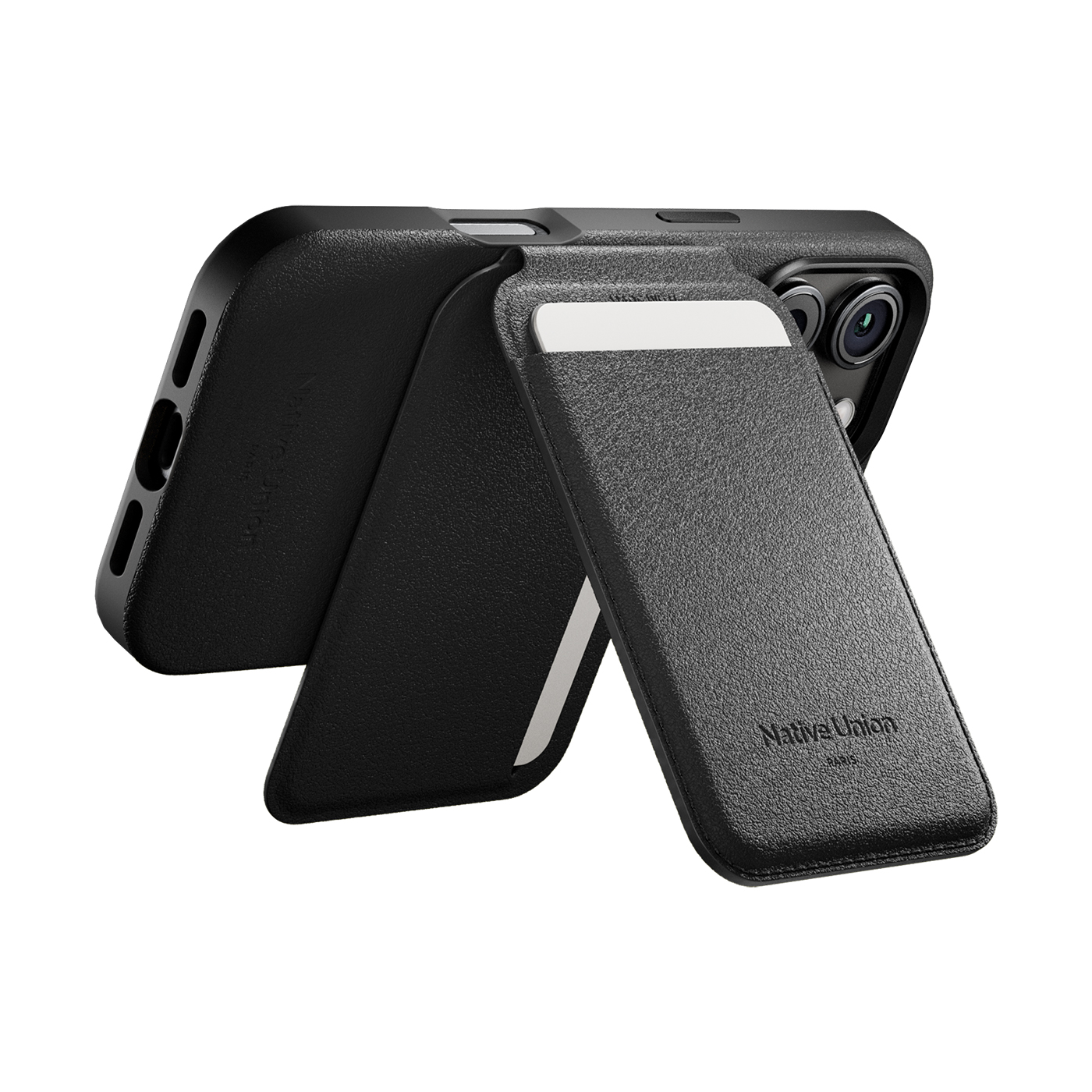 Ví da Native Union Active Wallet Stand Black