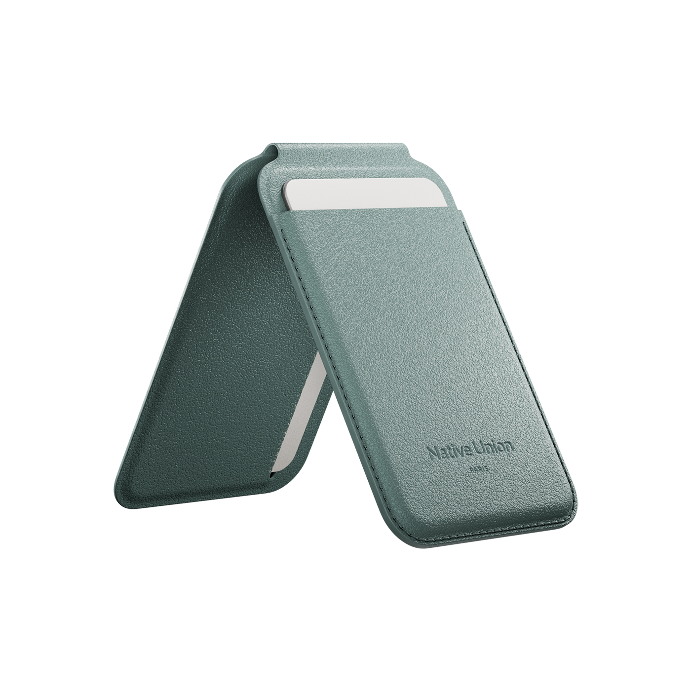 Ví da Native Union Active Wallet Stand Slate Green