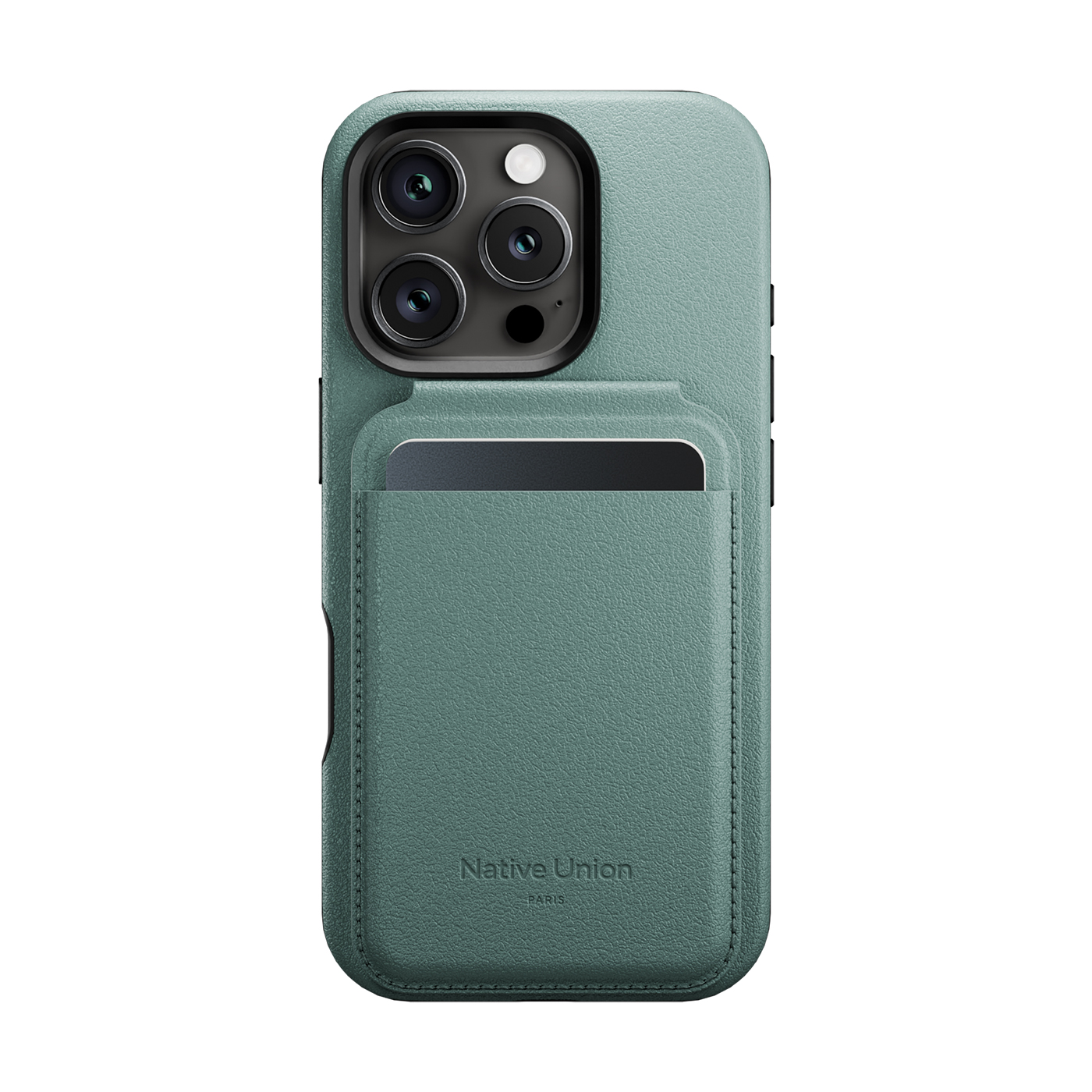 Ví da Native Union Active Wallet Stand Slate Green