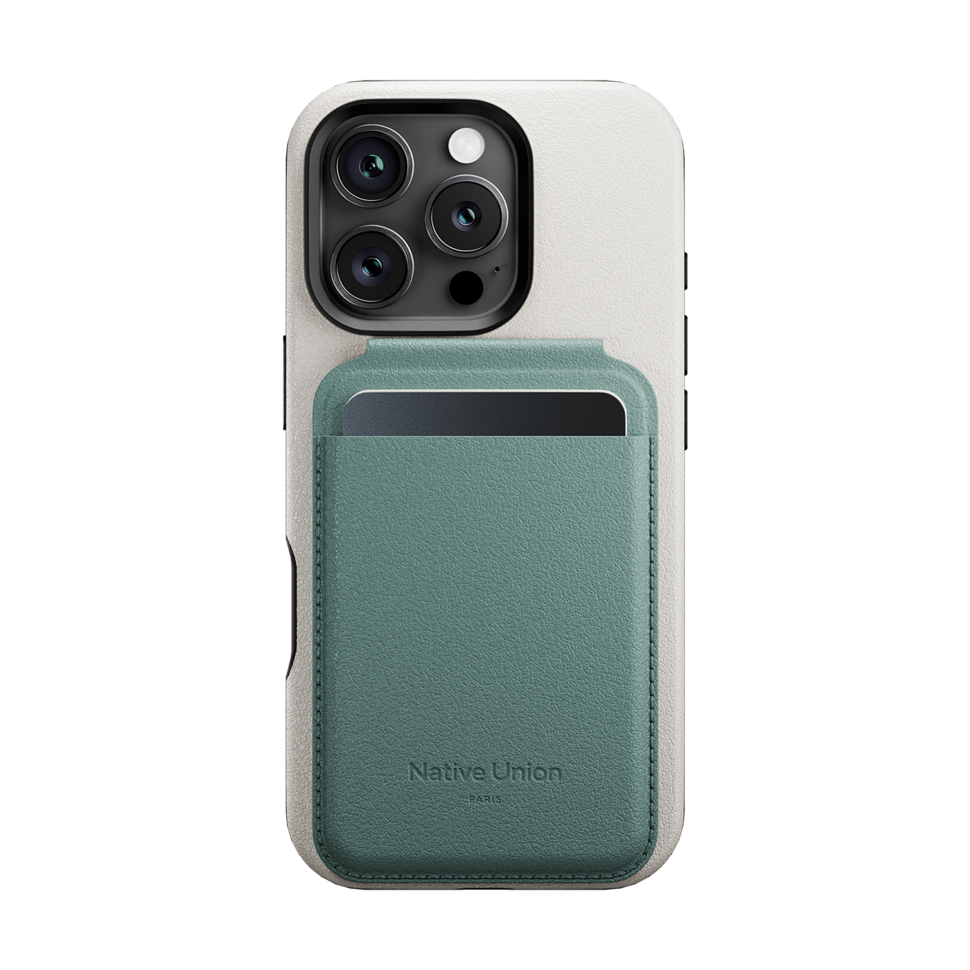 Ví da Native Union Active Wallet Stand Slate Green