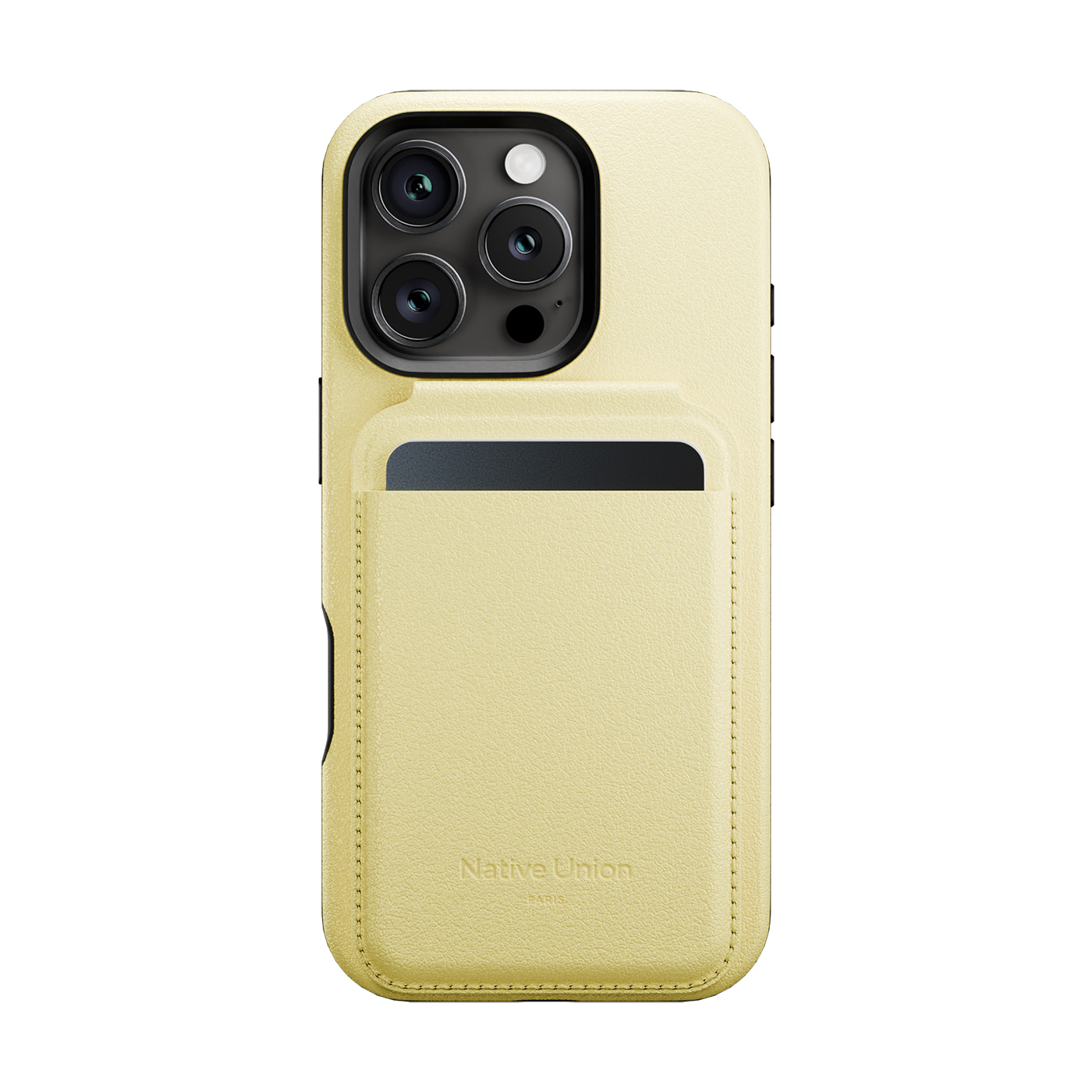 Ví da Native Union Active Wallet Stand Lemon