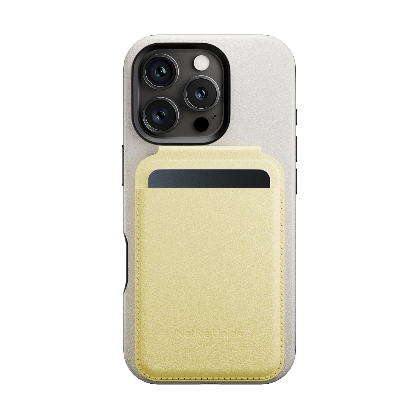 Ví da Native Union Active Wallet Stand Lemon