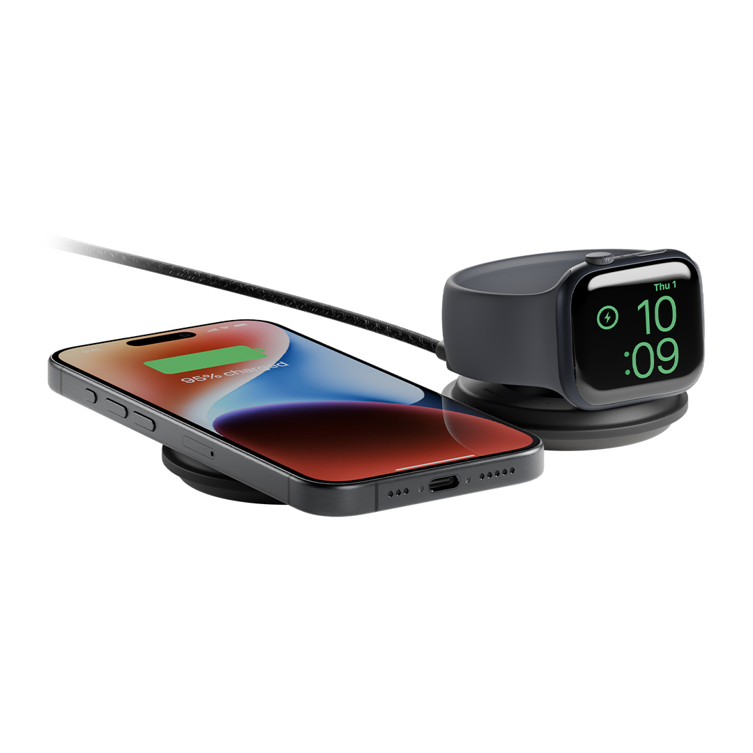 Native Union Voyage 2-in-1 Magnetic Wireless Charger Black