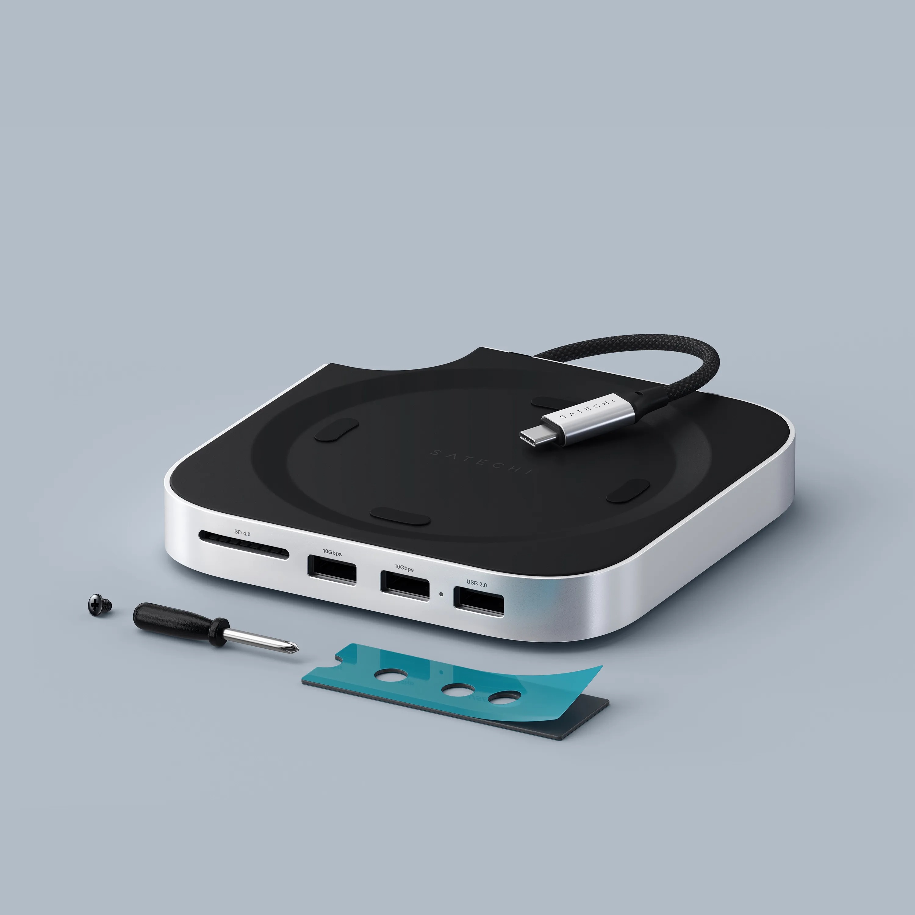 Satechi Mac Mini M4 Stand & Hub with SSD Enclosure