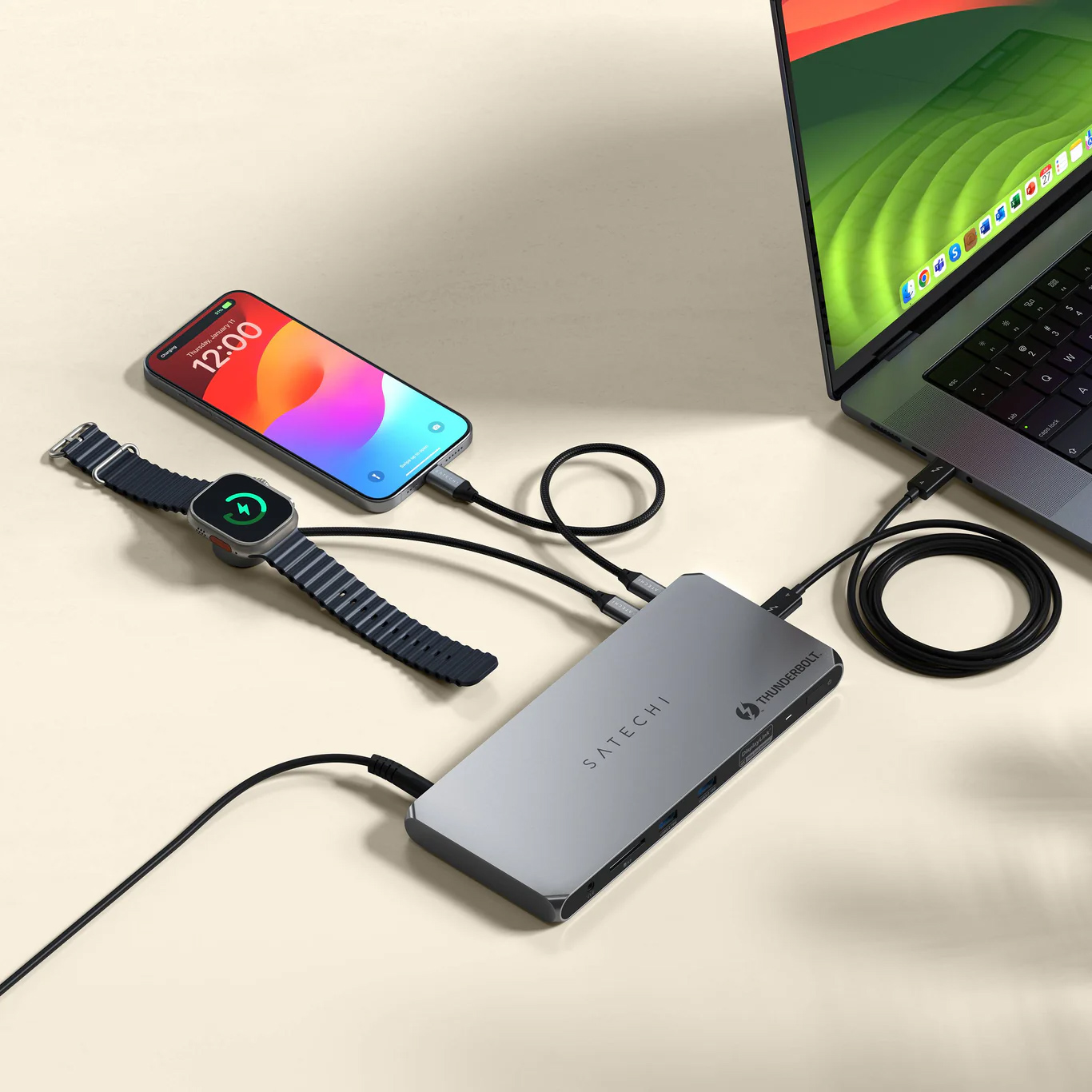 Satechi Thunderbolt 4 Docking Station with DisplayLink