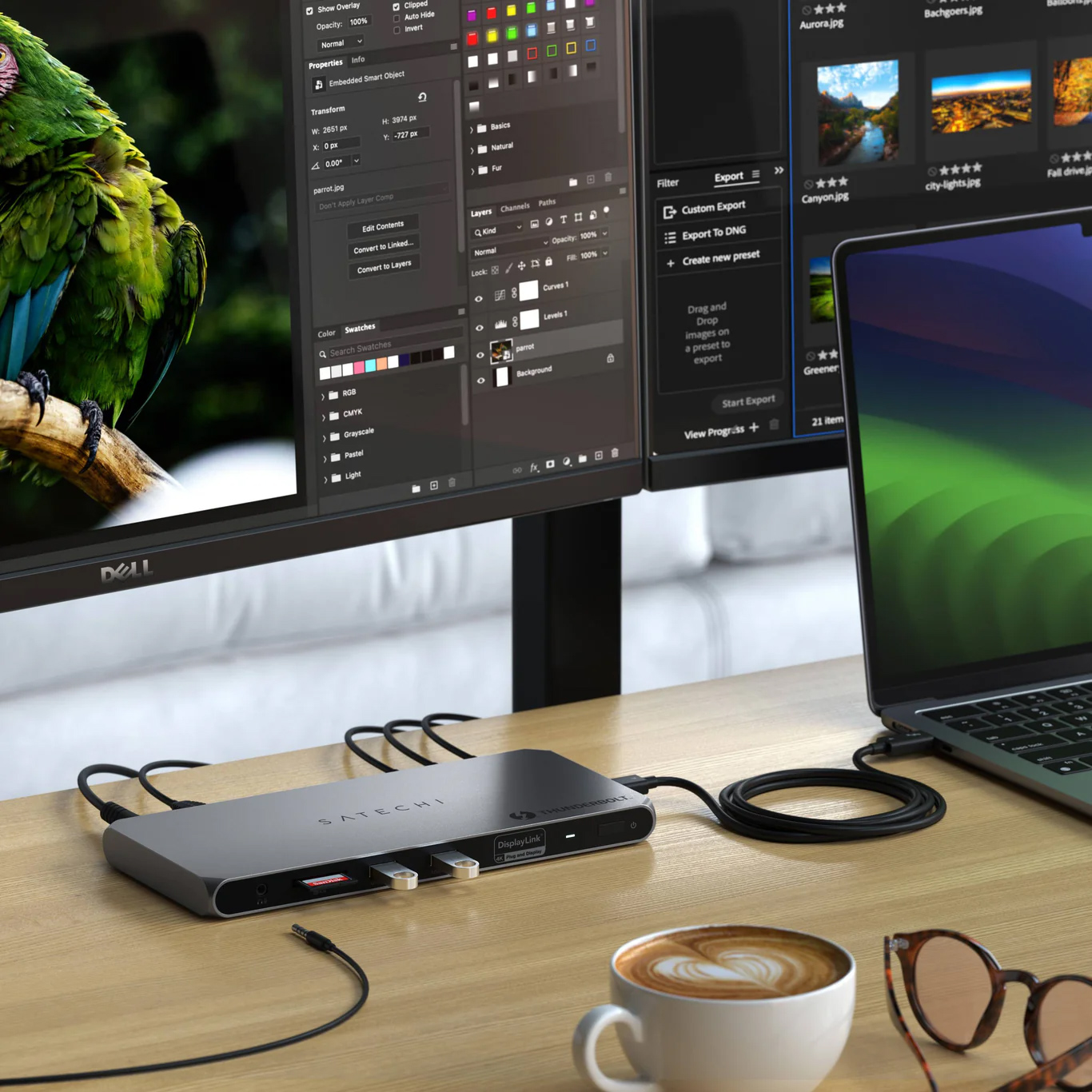 Satechi Thunderbolt 4 Docking Station with DisplayLink