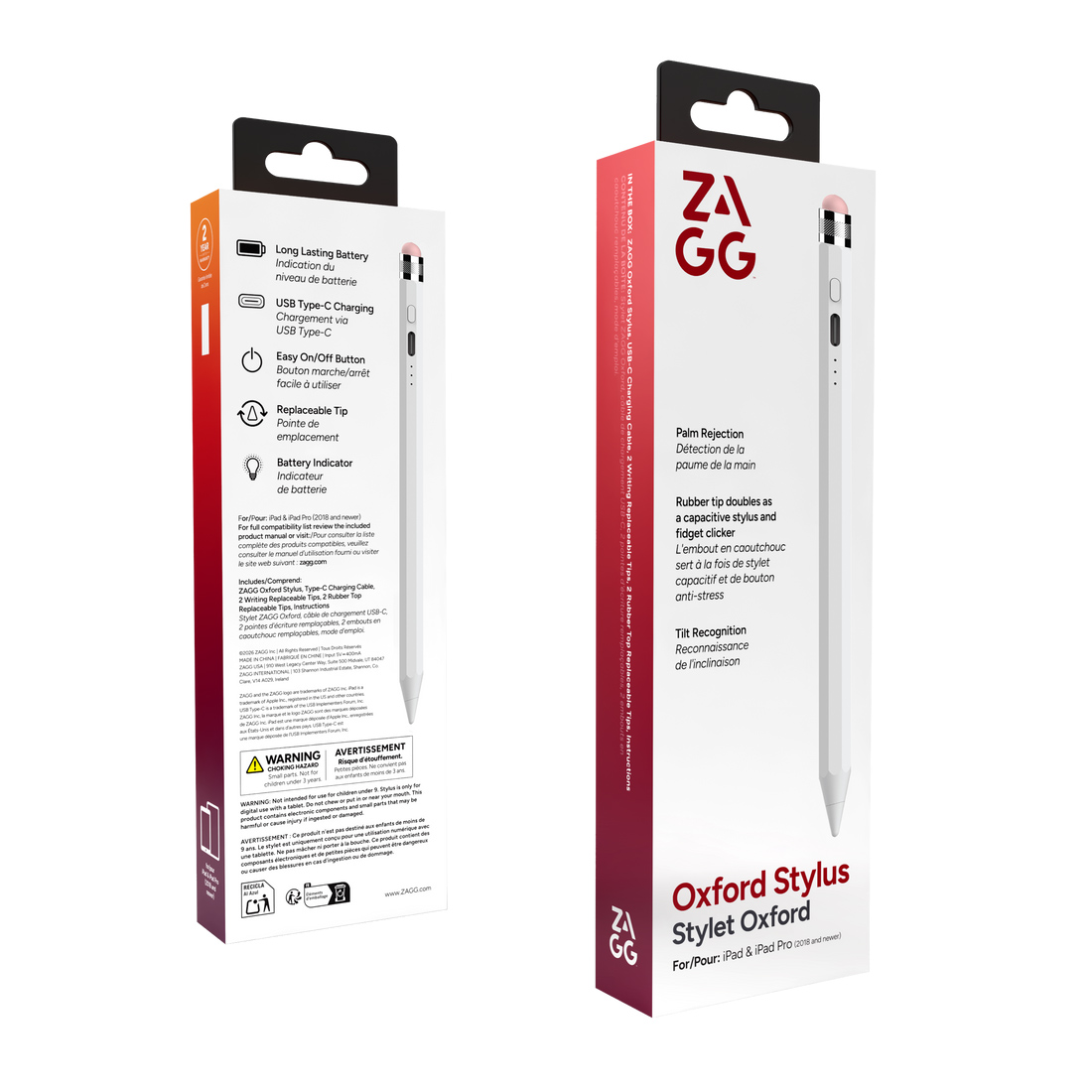 Bút cảm ứng Zagg Oxford Stylus (White)