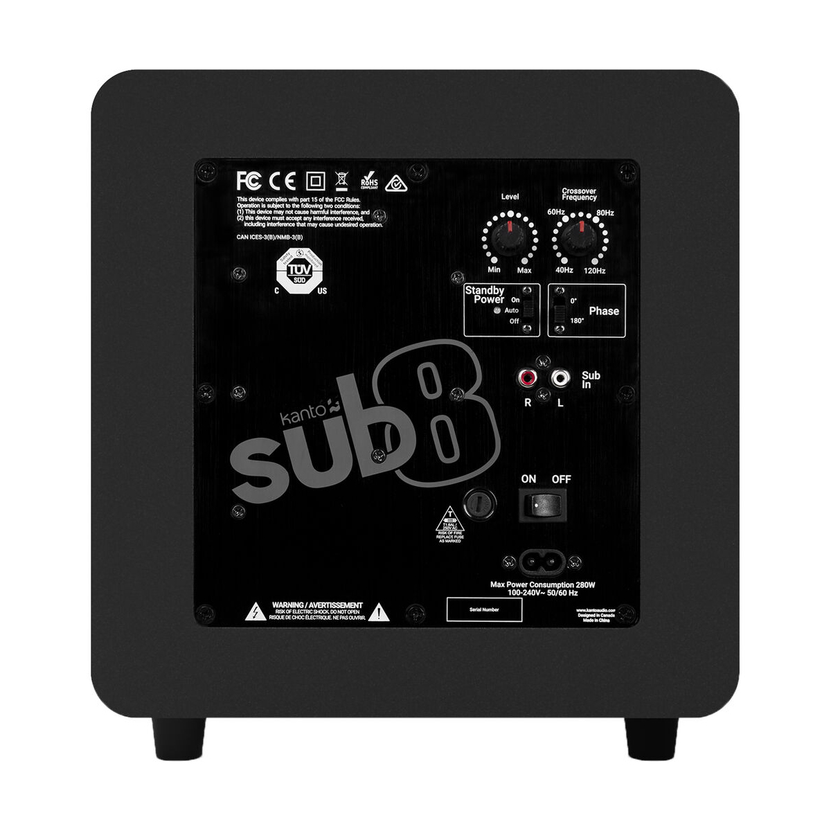 Loa Kanto Sub8 Black