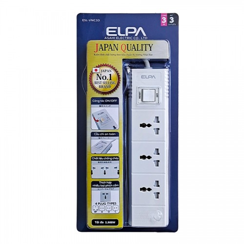 Ổ cắm điện ELPA ESL VNC33