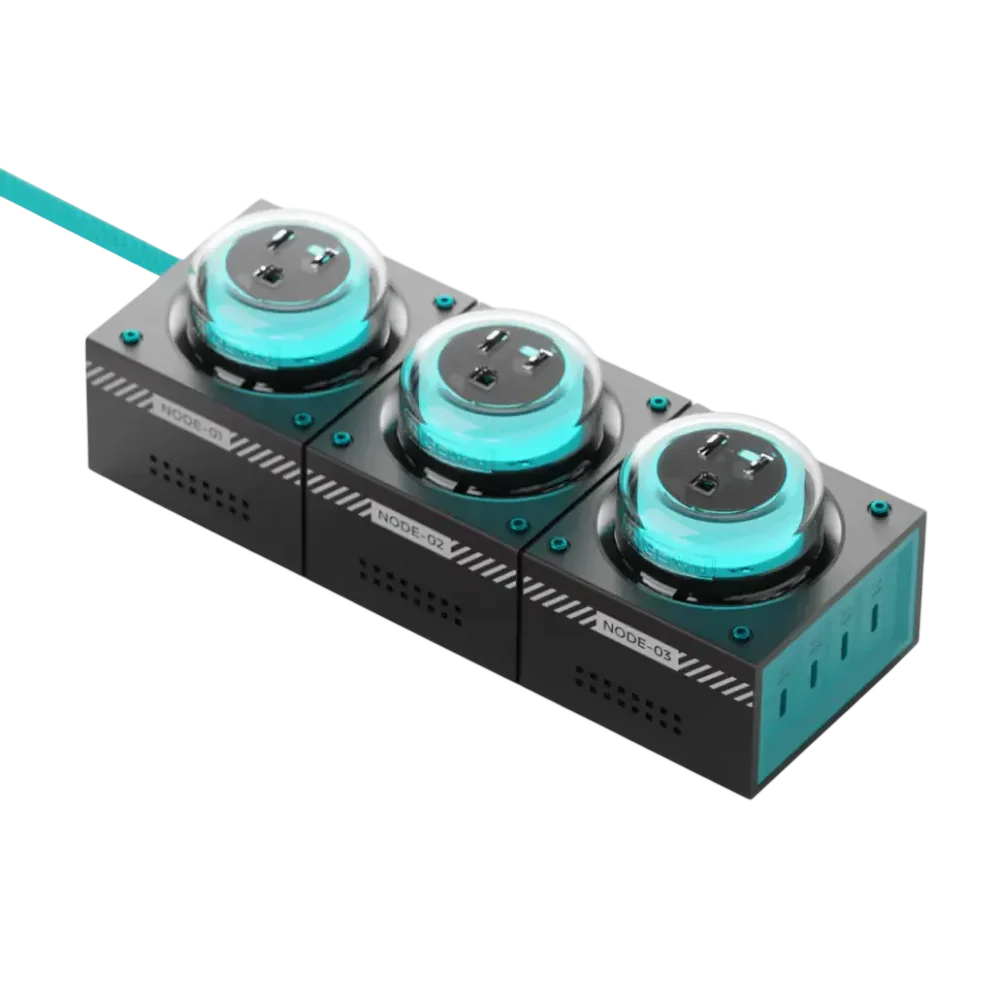 Sạc Genki Moonbase 240W GaN chuẩn US - Darkside