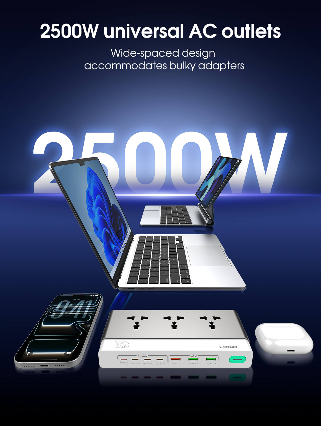 Ổ điện LDNIO SC3 100W Ổ điện LDNIO SC3 100W