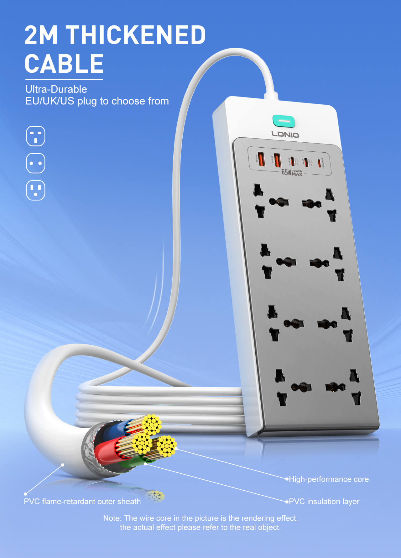 Ổ điện LDNIO SC4 65W