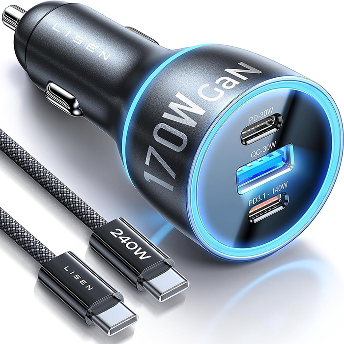 Sạc xe hơi LISEN 170W Fast Car Charger