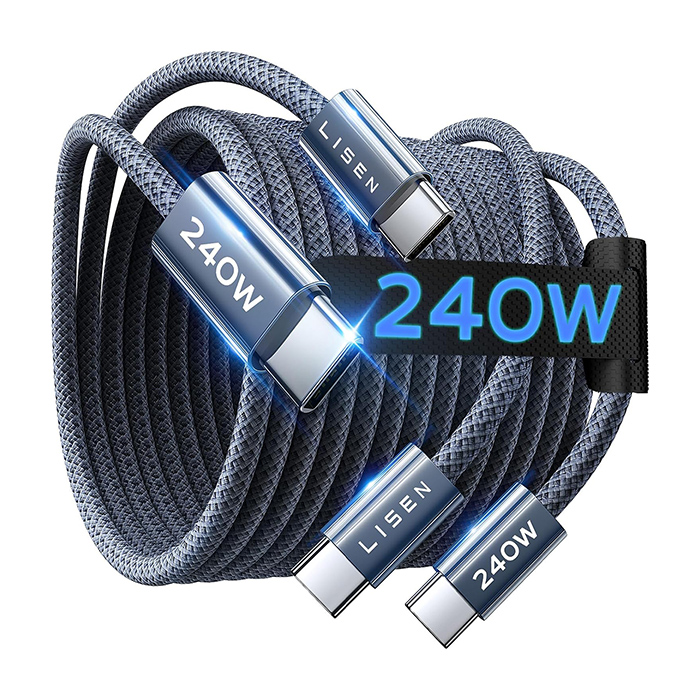 Cáp LISEN USB-C 240W 2 pack