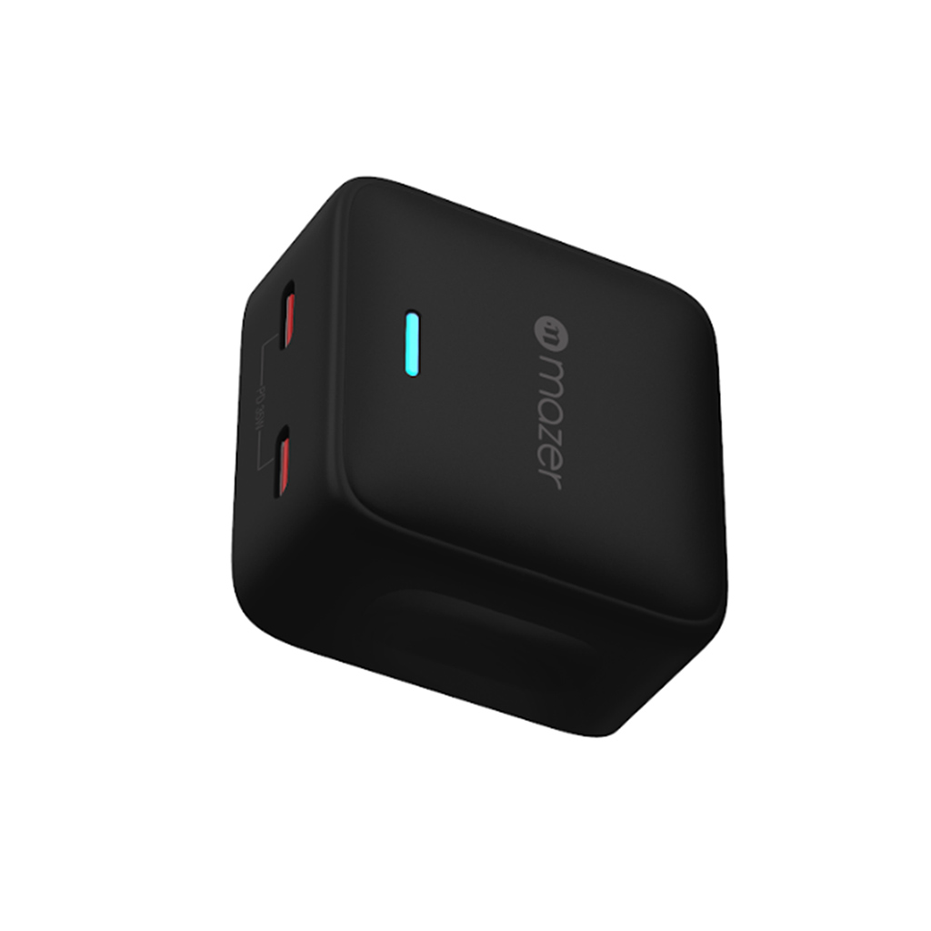 Sạc Mazer GaN Prestige 35w 2 ports Black
