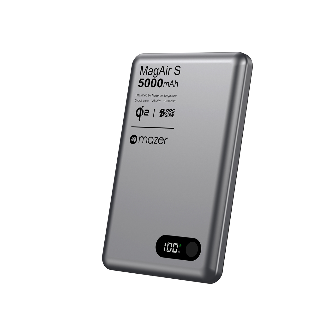 Pin sạc không dây Mazer MagAir29 Gray