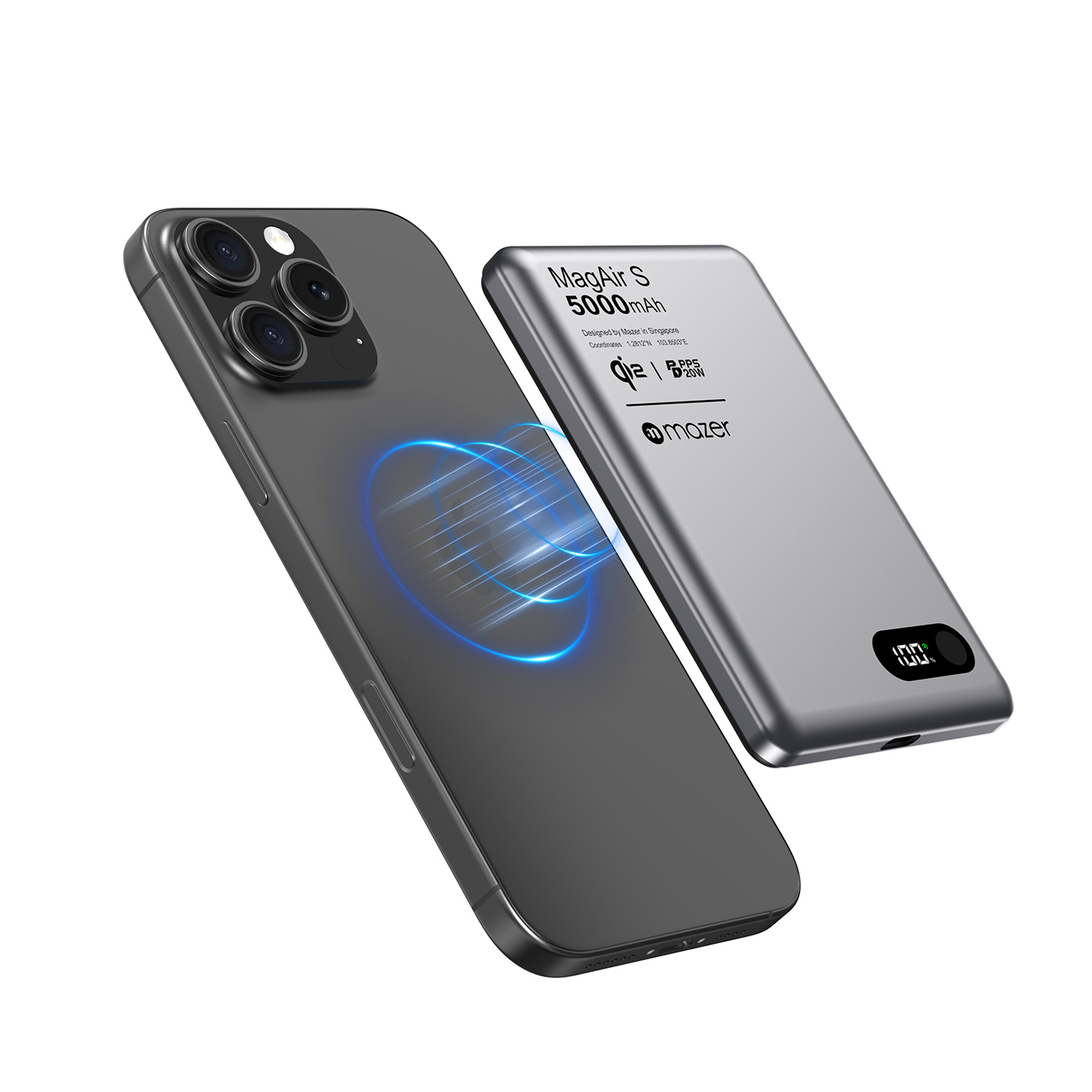 Pin sạc không dây Mazer MagAir29 Gray