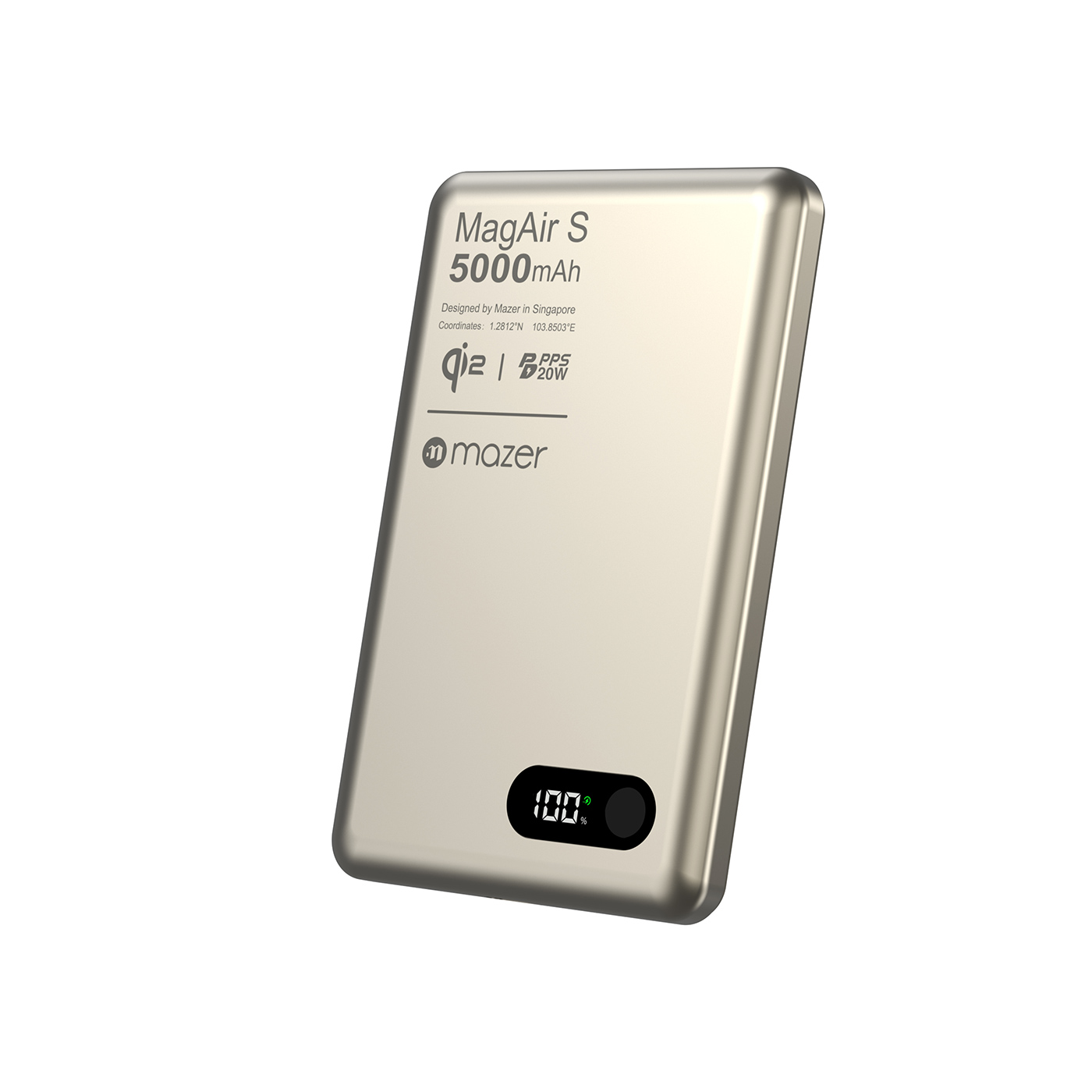 Pin sạc không dây Mazer MagAir29 Titanium