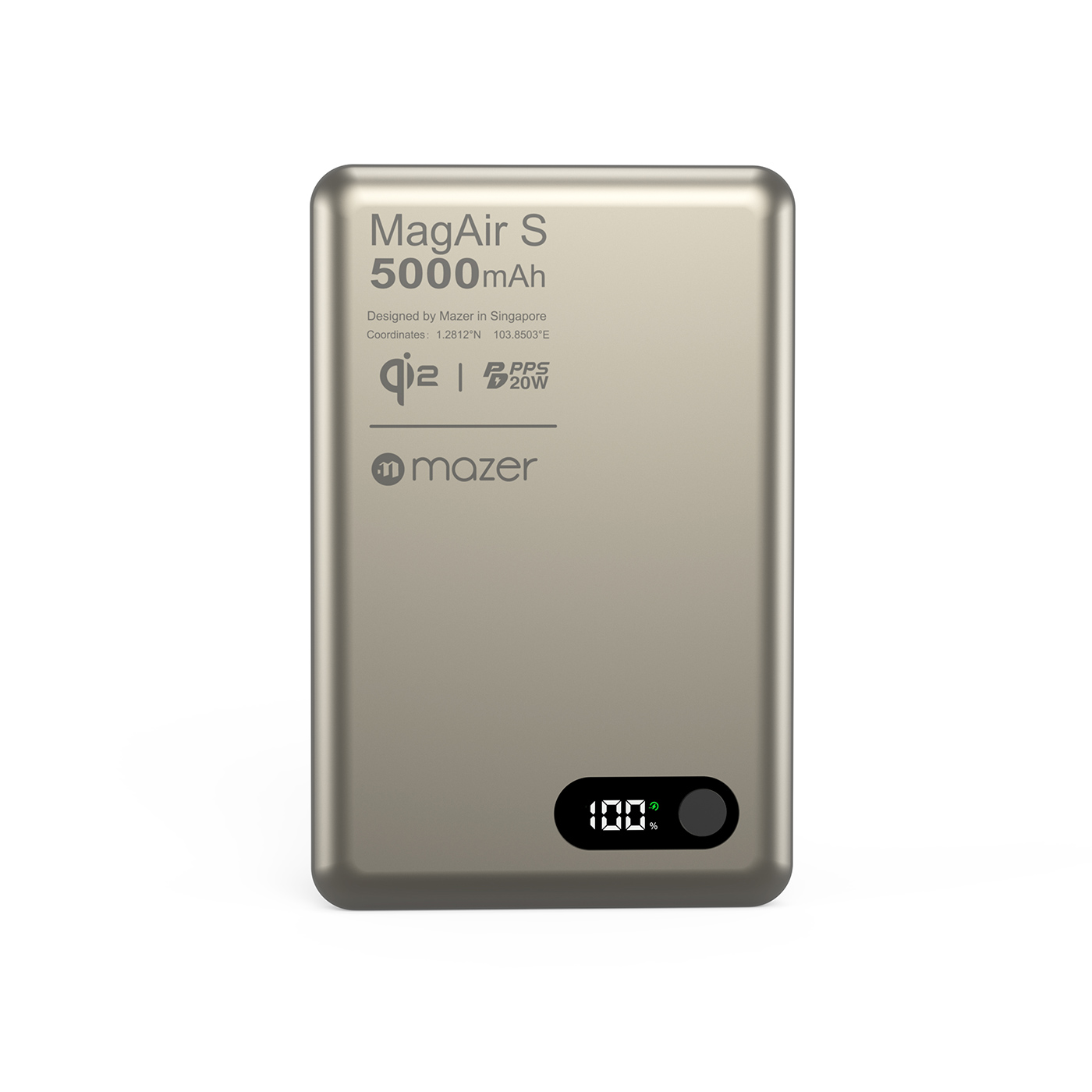 Pin sạc không dây Mazer MagAir29 Titanium