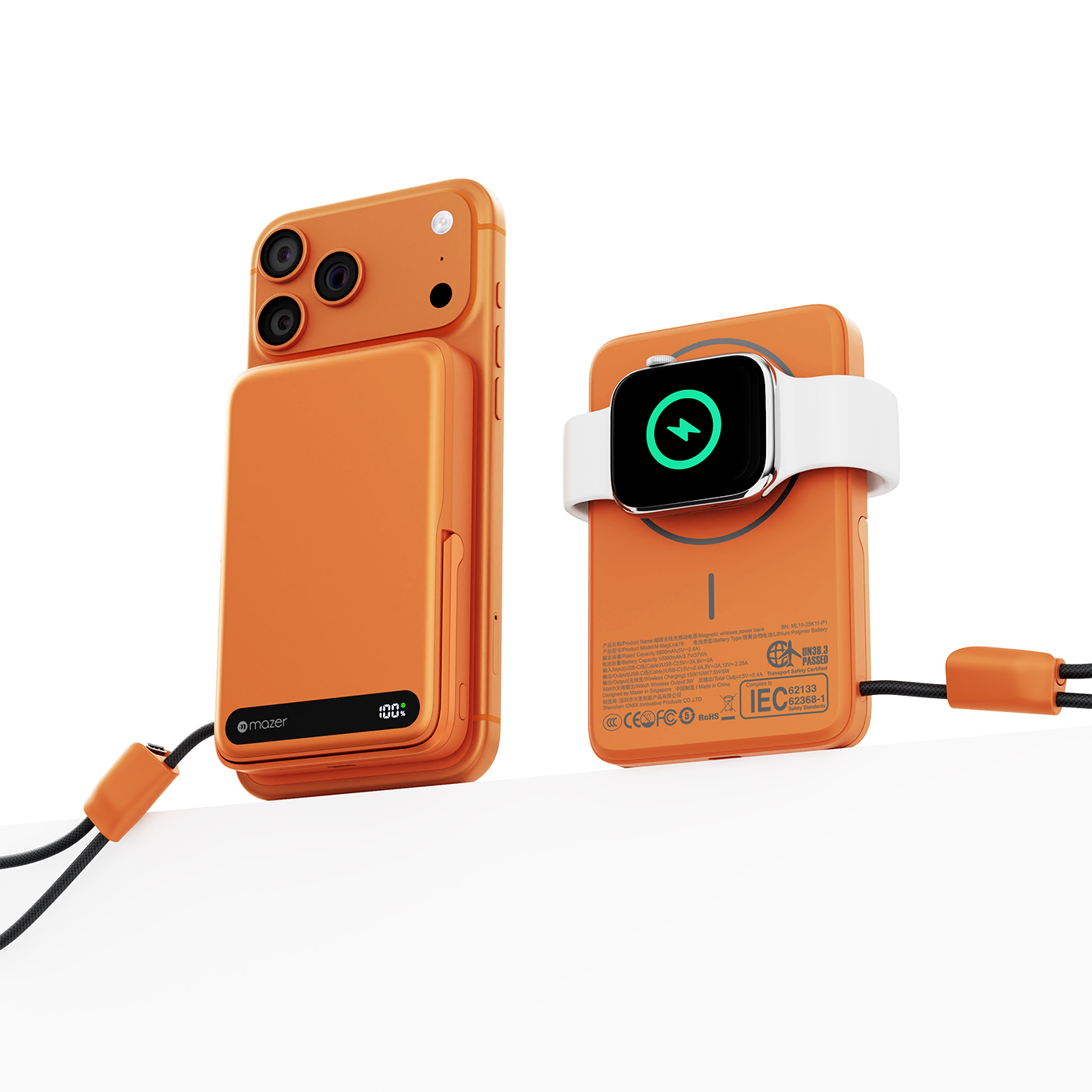 Pin sạc Mazer MagLink19 Orange