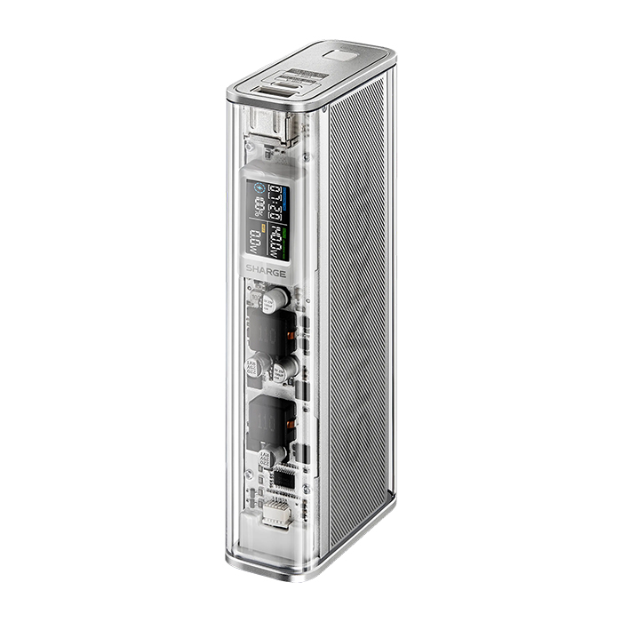 Pin trong suốt Shargeek 140 Silver