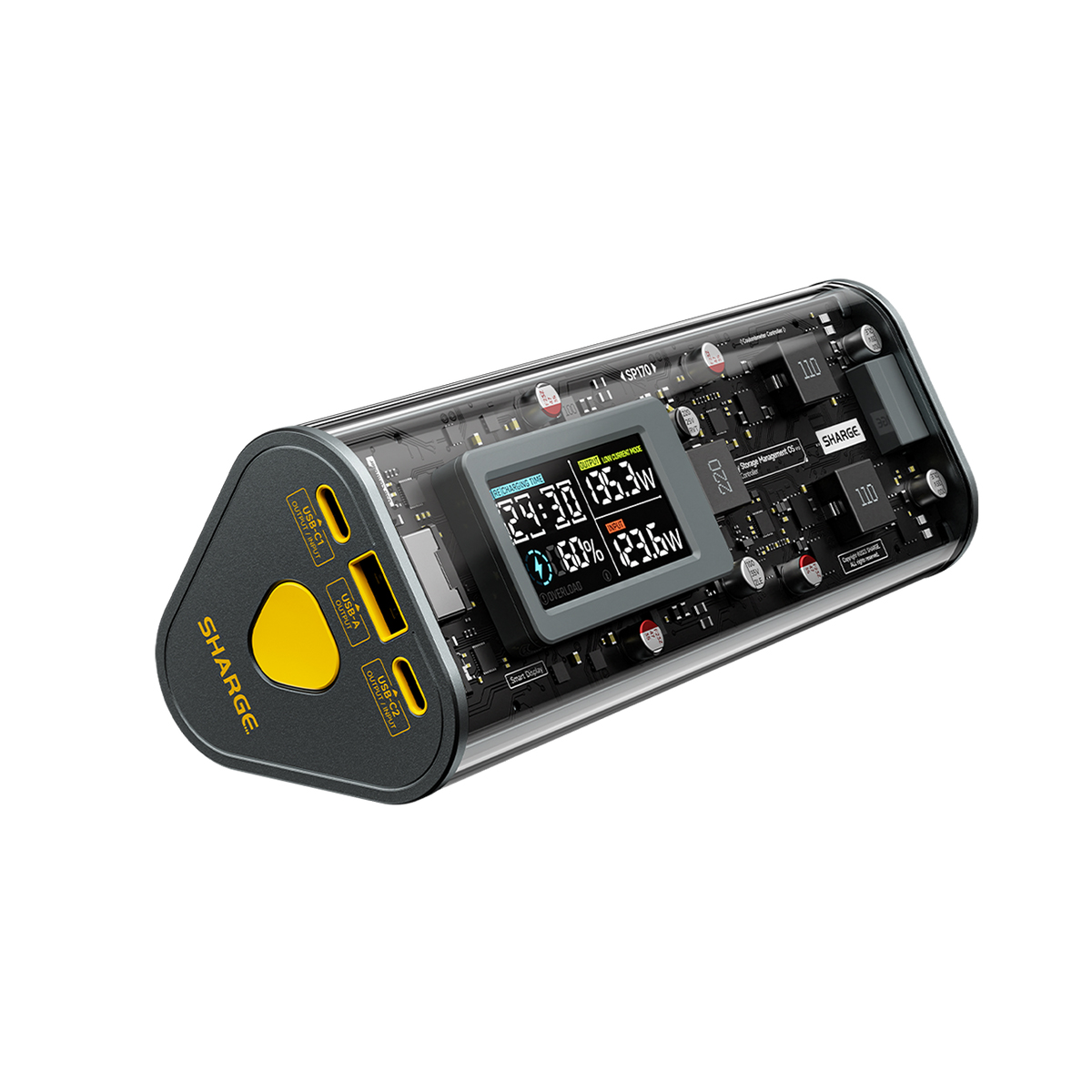 Pin trong suốt Shargeek 170